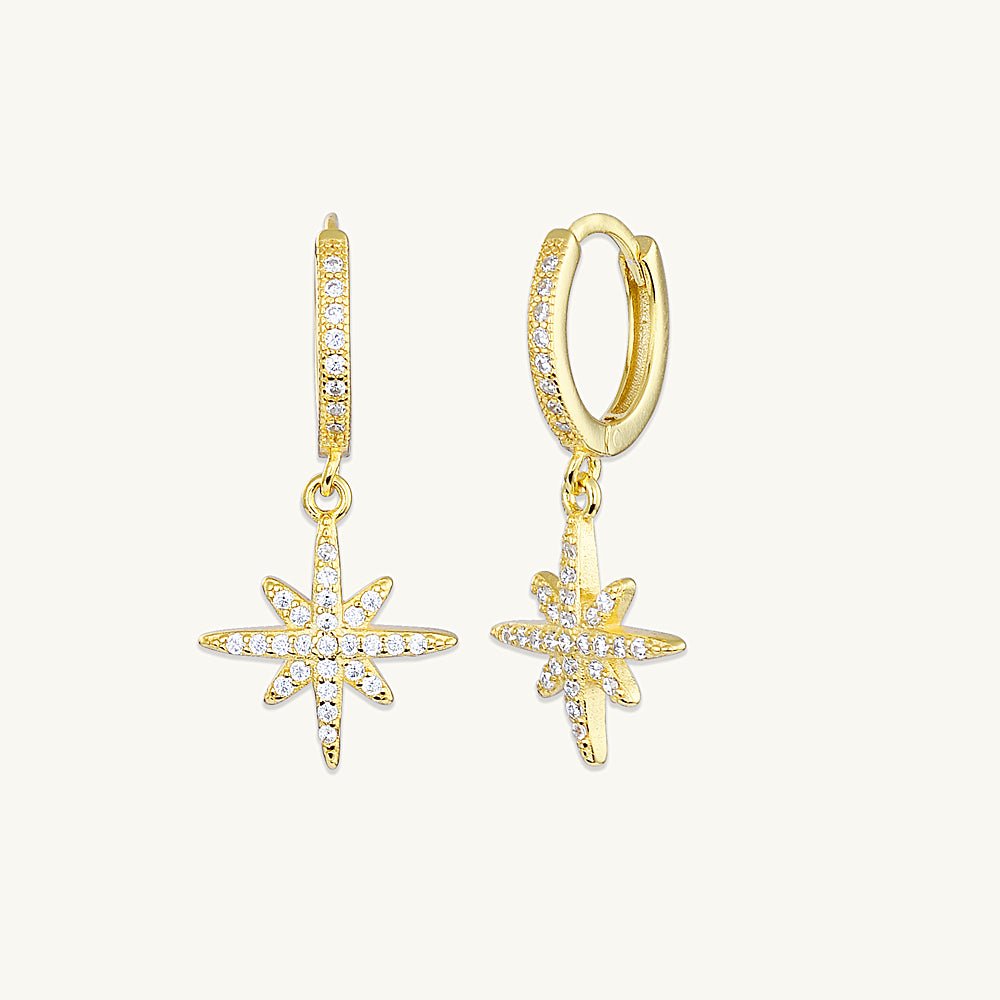 Starlight Sapphire Huggie Earrings