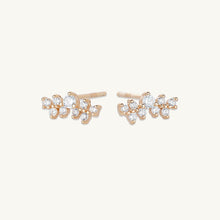 Starry Cluster Sapphire Stud Earrings
