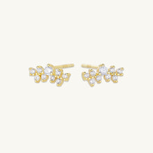Starry Cluster Sapphire Stud Earrings