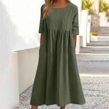 Noelle Summer Dress Women – Lightweight Midi Dress with Loose Fit for a Casual Summer Look