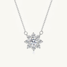 Sunflower Solitaire Moissanite Necklace 1 Carat