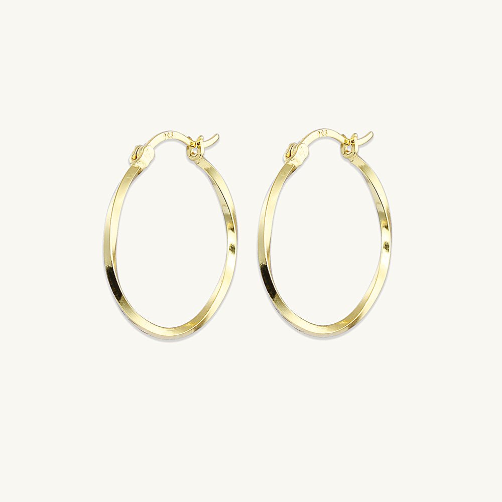 Swirl Hoop Earrings