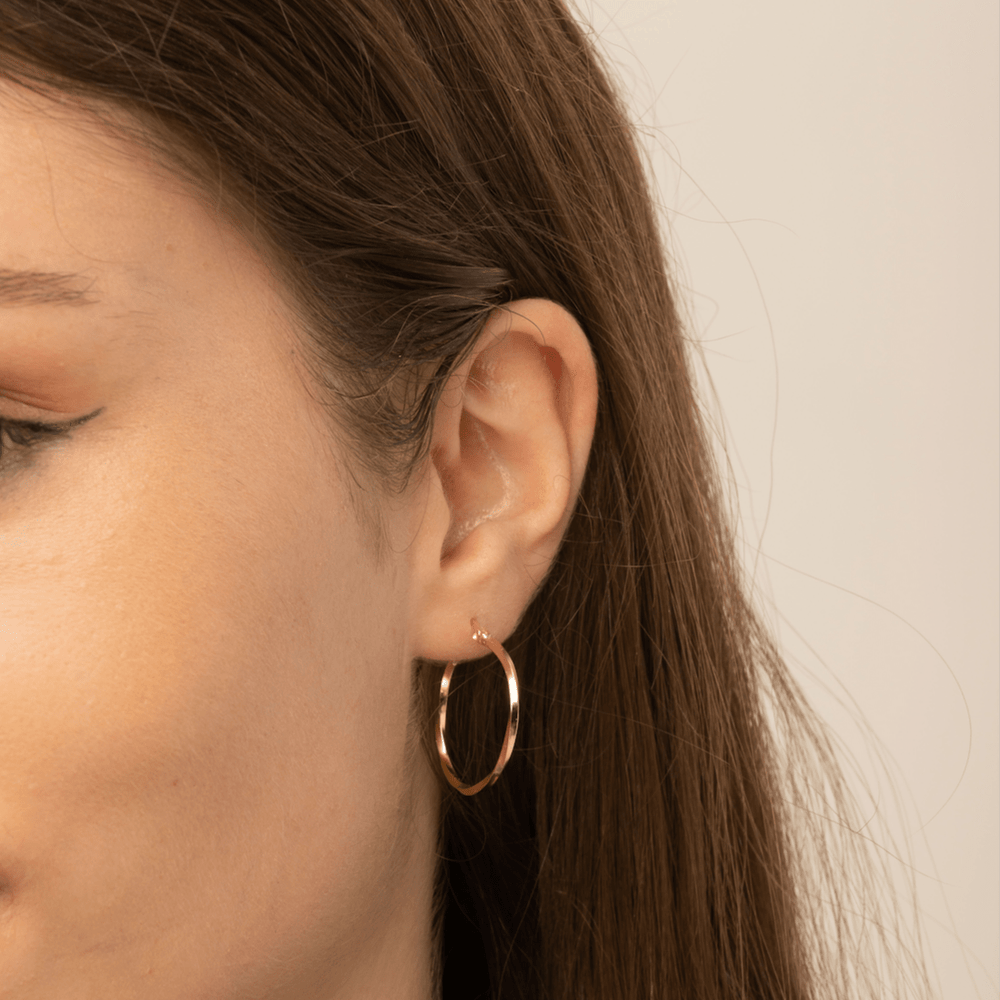 Swirl Hoop Earrings