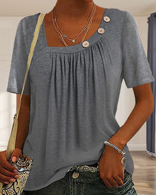 T-shirt Woman Macey – Comfortable Cotton T-shirt with Round Neck & Short Sleeves