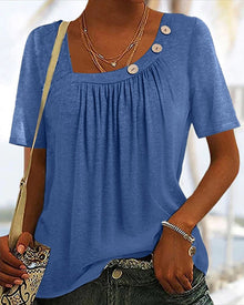 T-shirt Woman Macey – Comfortable Cotton T-shirt with Round Neck & Short Sleeves