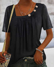 T-shirt Woman Macey – Comfortable Cotton T-shirt with Round Neck & Short Sleeves