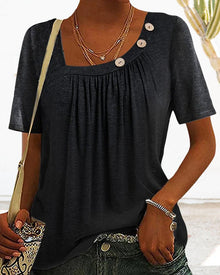 T-shirt Woman Macey – Comfortable Cotton T-shirt with Round Neck & Short Sleeves