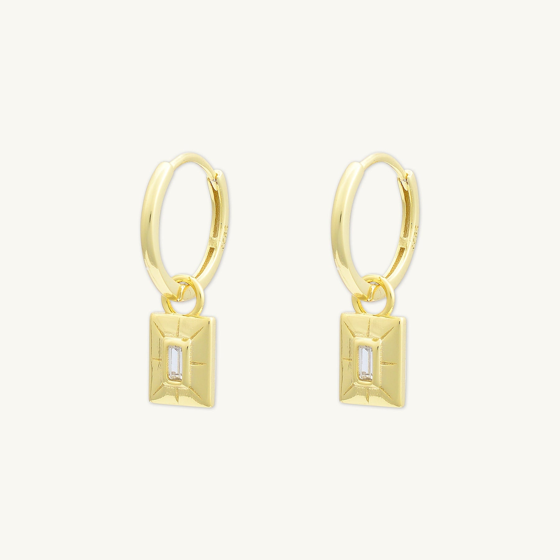 Talisman Zirconia Hoops Earrings