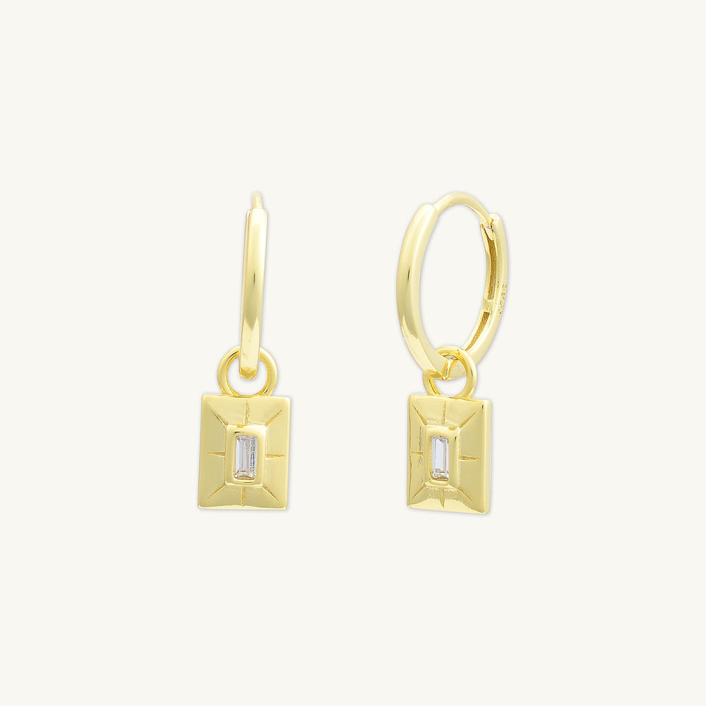 Talisman Zirconia Hoops Earrings