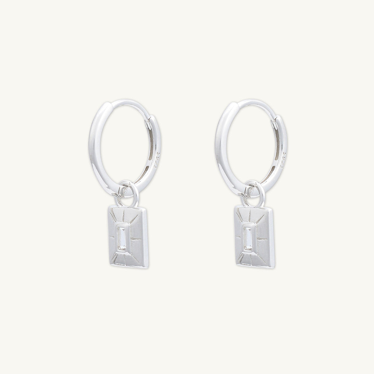 Talisman Zirconia Hoops Earrings
