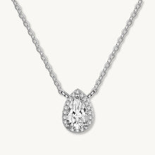Teardrop Solitaire Moissanite Necklace 1 Carat