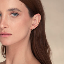 Teardrop Zirconia Huggie Earrings