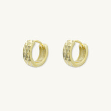 Textured Huggie Hoop Earrings