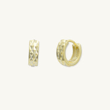 Textured Huggie Hoop Earrings