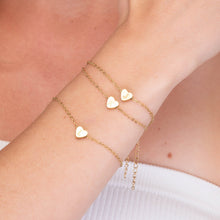 The Heart Pendant Initial Letter Bracelet