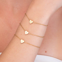 The Heart Pendant Initial Letter Bracelet