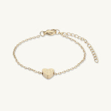 The Heart Pendant Initial Letter Bracelet