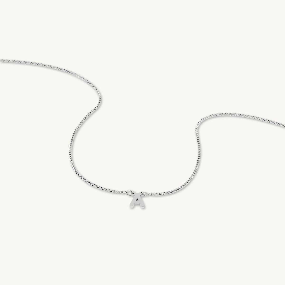 The Original Initial A-Z Box Chain Necklace