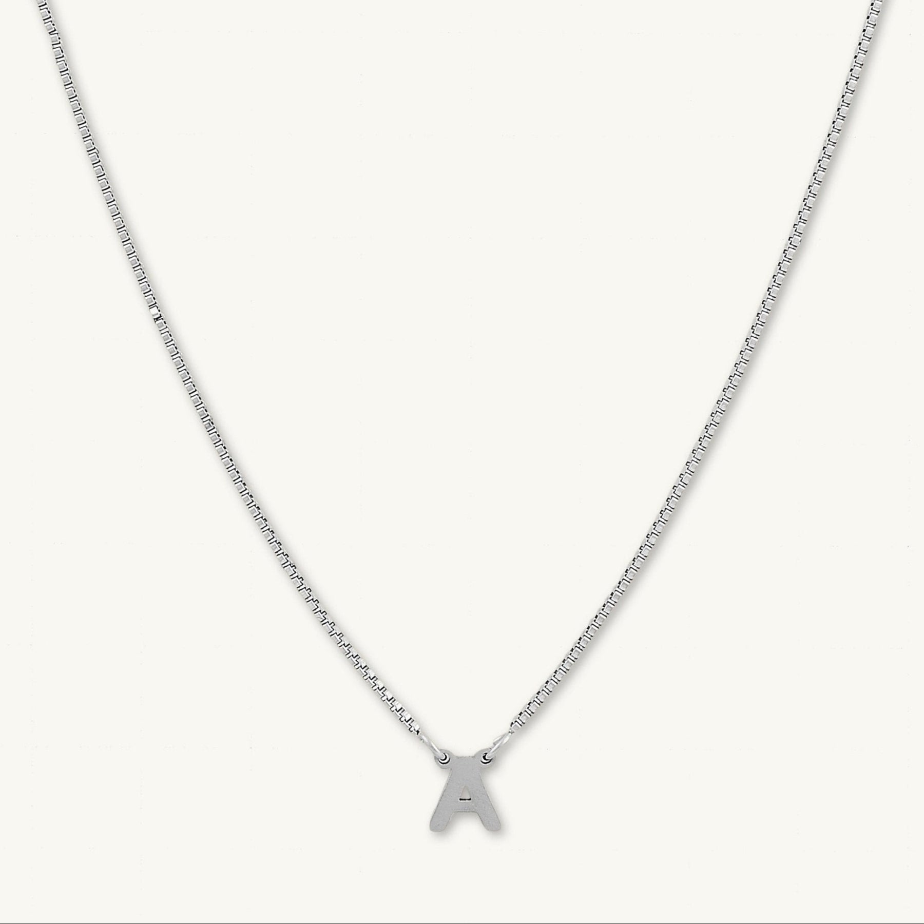 The Original Initial A-Z Box Chain Necklace