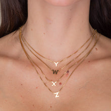 The Original Initial A-Z Box Chain Necklace