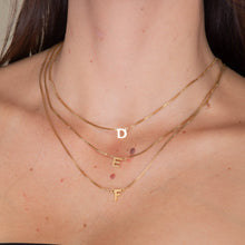 The Original Initial A-Z Box Chain Necklace