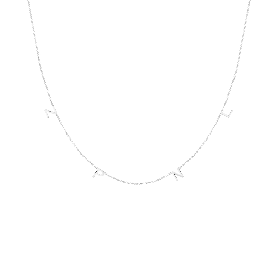The Original A-Z Initial Letter Necklace Gold