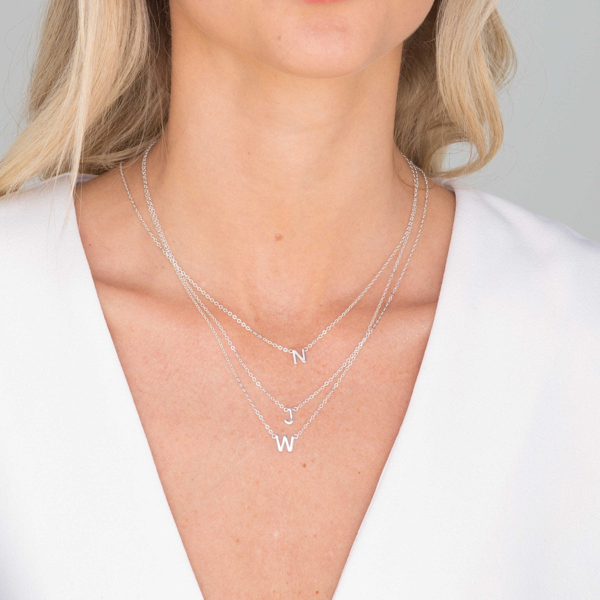 The Original A-Z Initial Letter Necklace Gold