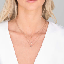The Original A-Z Initial Letter Necklace Silver