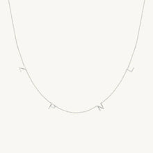 The Original A-Z Initial Letter Necklace Silver