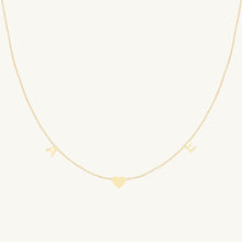 The Original Initial Letter Solid Heart Necklace