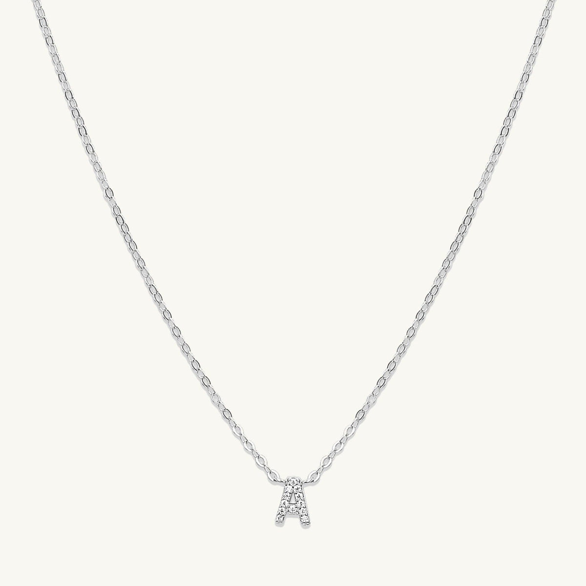Multi Initial Sapphire Letter Necklace
