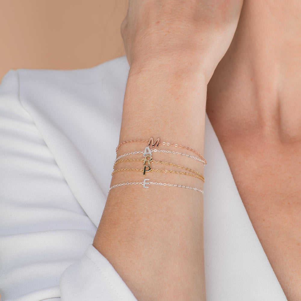 The Original Single Initial Letter Bracelet