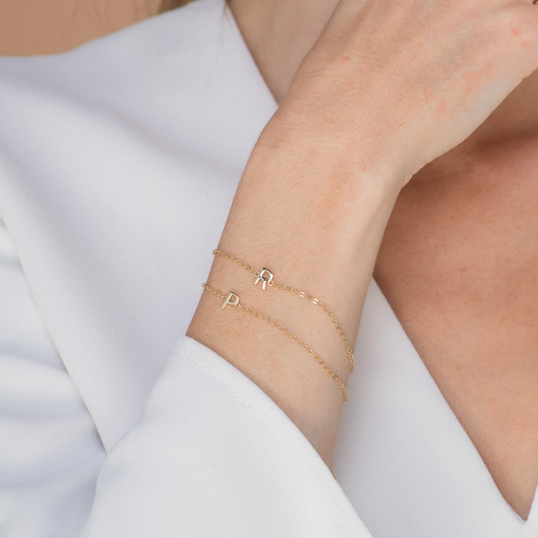 The Original Single Initial Letter Bracelet