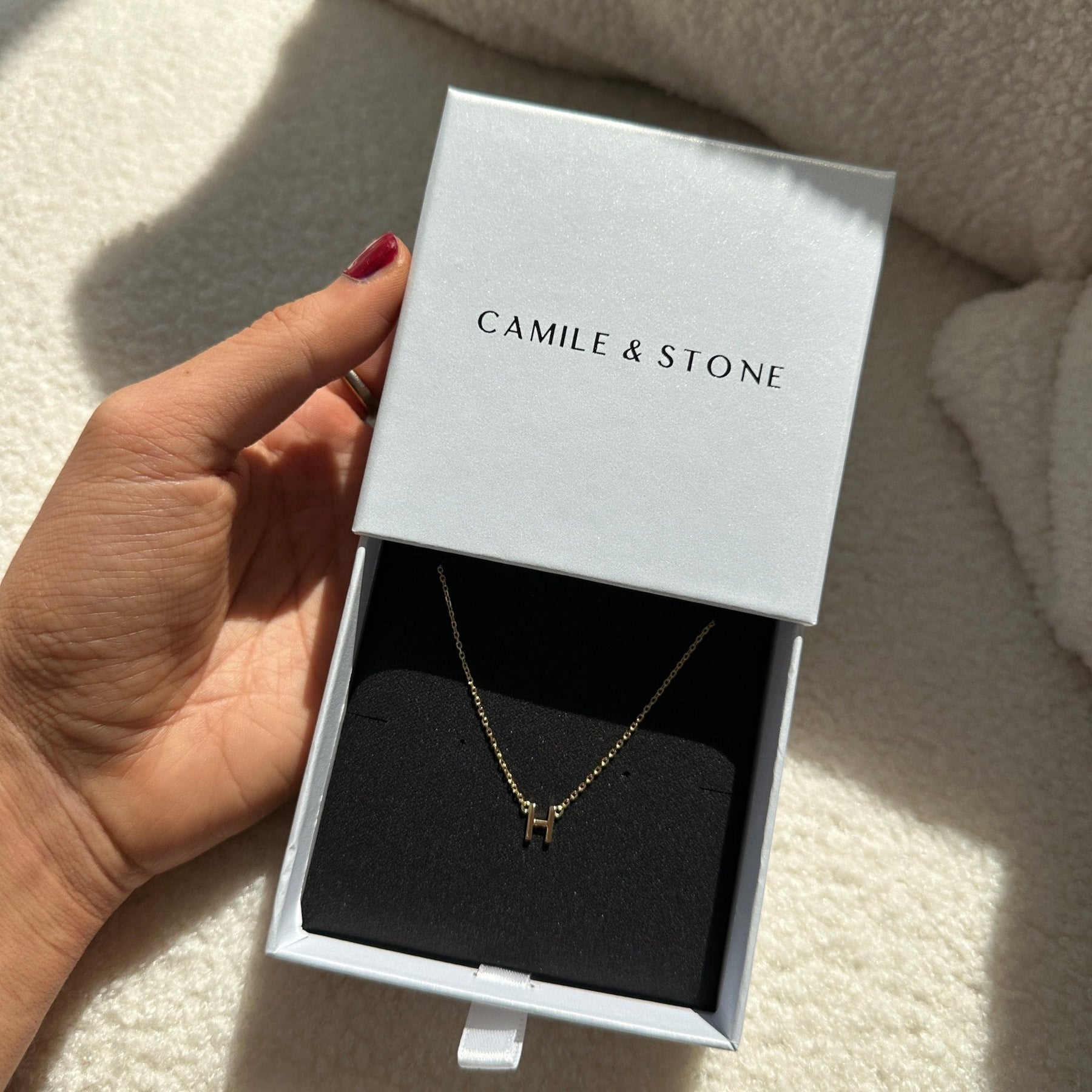 The Original A-Z Initial Letter Necklace Gold