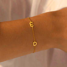 The Sideways Initial Letter Bracelet
