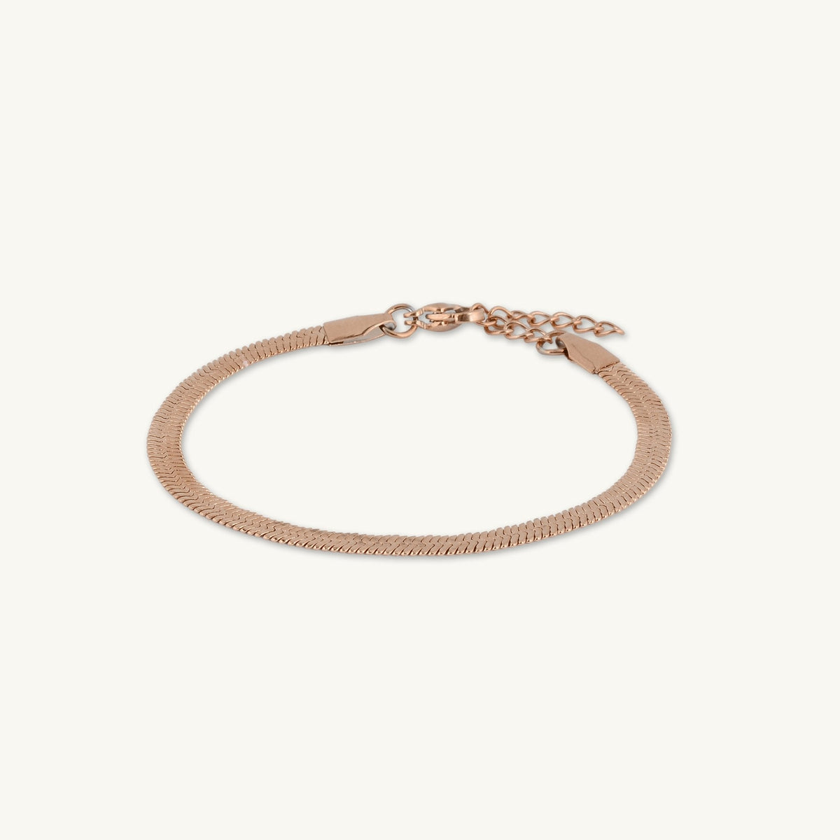 Thick Herringbone Snake Chain Bracelet