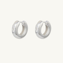 Thick Huggie Sapphire Earrings