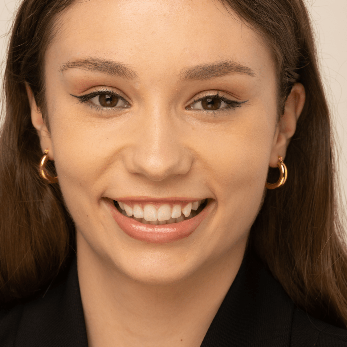 Thick Tube Hoop Earrings