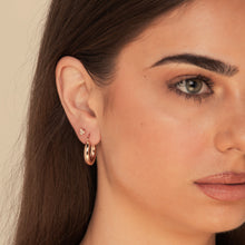 Thick Tube Hoop Earrings