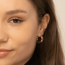 Thick Tube Hoop Earrings