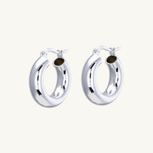 Thick Tube Hoop Earrings