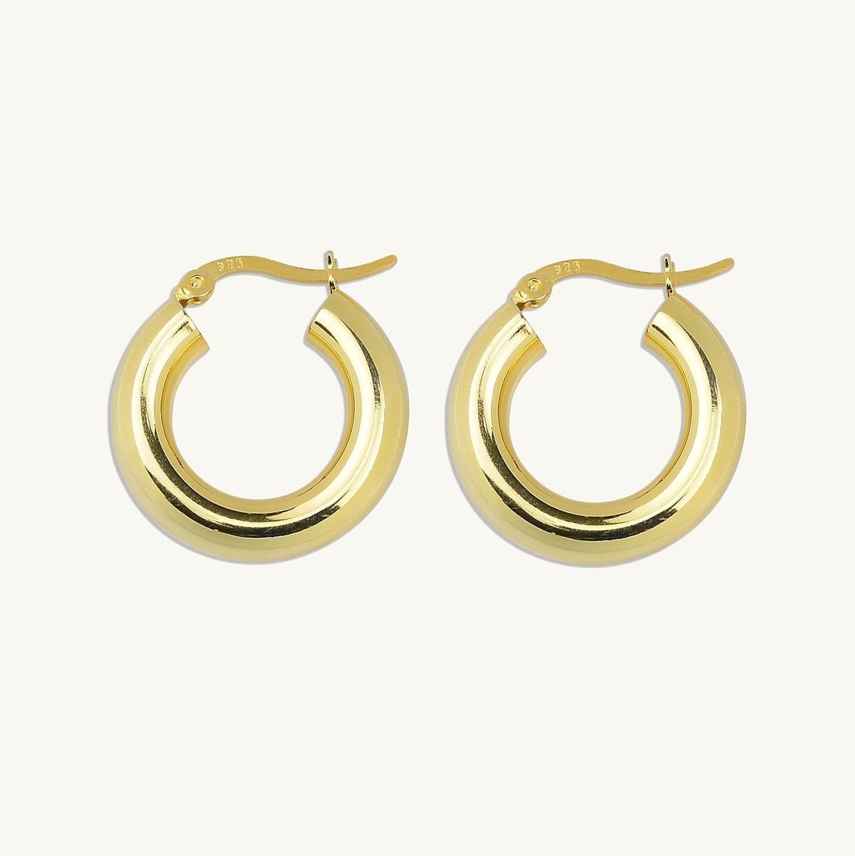 Thick Tube Hoop Earrings
