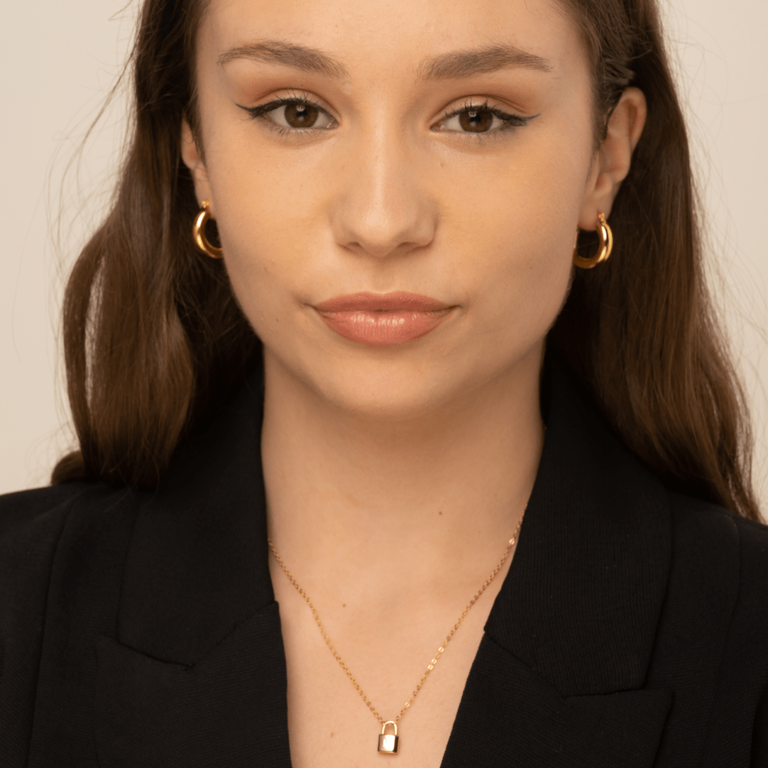 Thick Tube Hoop Earrings