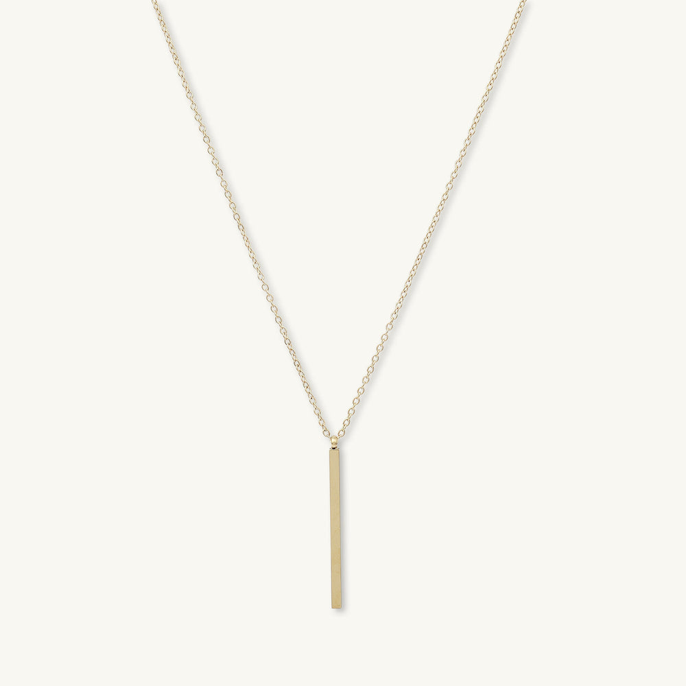 Thin Bar Drop Necklace