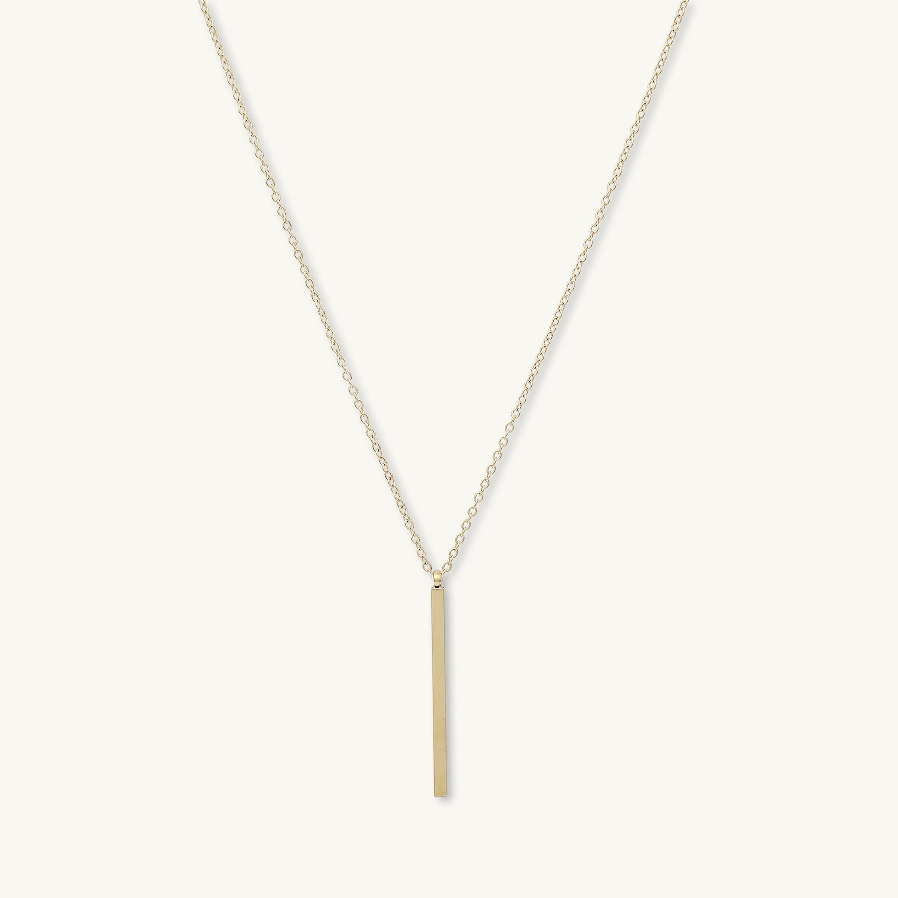 Thin Bar Drop Necklace