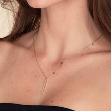 Thin Bar Drop Necklace