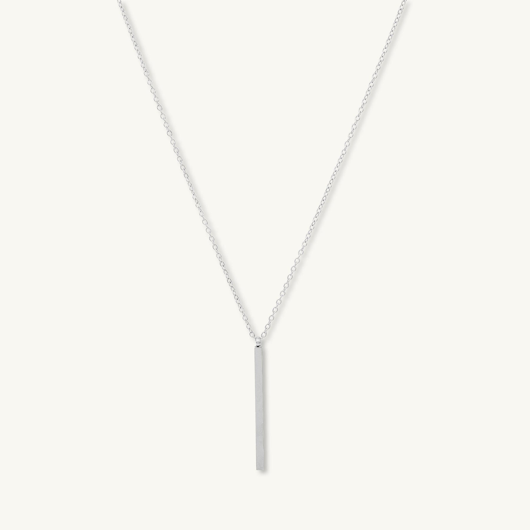Thin Bar Drop Necklace