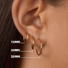 Thin Basic Large Hoops