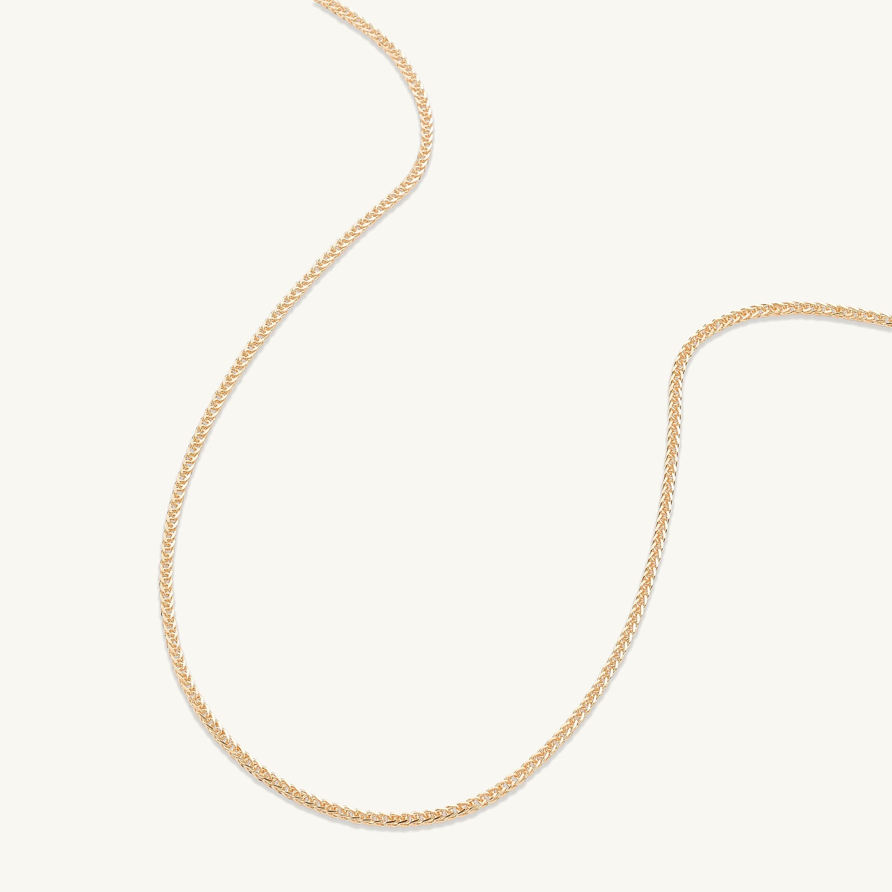 Thin Cable Chain Rope Necklace