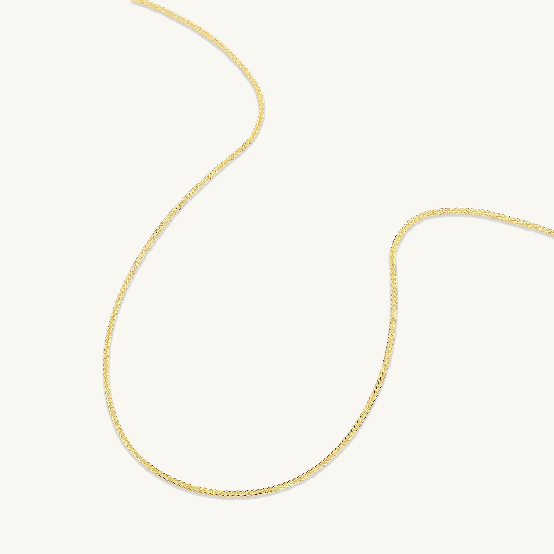 Thin Cable Chain Rope Necklace